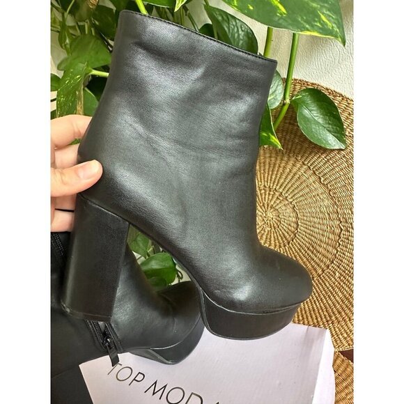 Top Moda women’s size 7 black boots - Picture 7 of 12